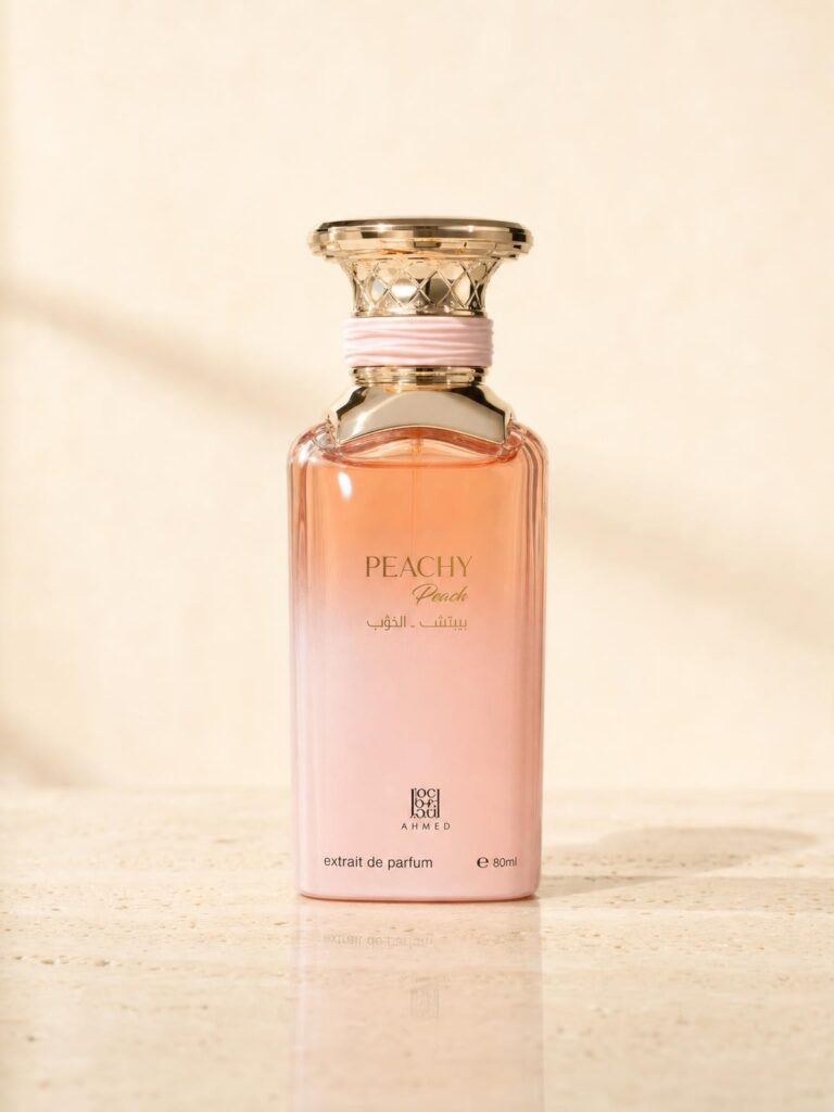 Peachy Peach perfume bottle by Ahmed Al Maghribi